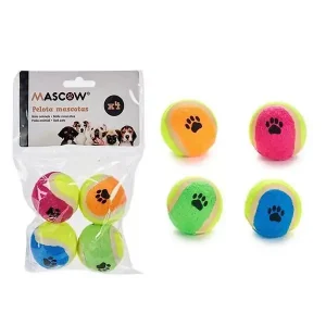 Balles de tennis pour Chien Mascow (4 balles)