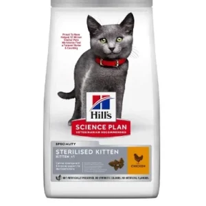 Hill&rsquo;s Science Plan Croquettes pour Chaton Stérilisé au Poulet 1.5kg