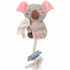Jouet Pour Chiot et Adult Didi Koala Avec Corde Gris – Flamingo