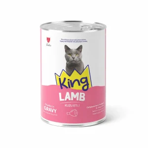 King Pâtée pour Chat Morceaux d&rsquo;Agneau en Sauce 400 g