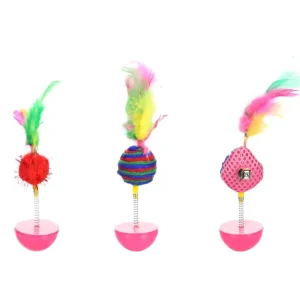 Jouet Flamingo Chat Poeky Wobbler