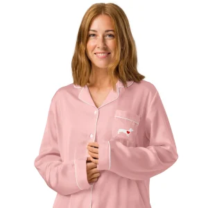 Haut Pyjama Teckel  Manches Longues Rose