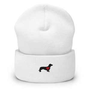 Bonnet Teckel  Blanc Coeur