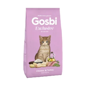Gosbi Croquettes Exclusive Poulet et Dinde Pour Chaton (400g | 1,5kg)