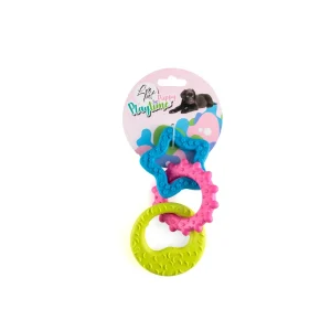 Jouet à Mordre LeoPet Triple en Caoutchouc 18,5 cm