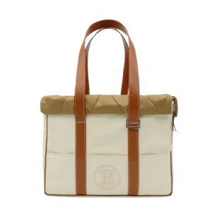 Sac de Voyage Teckel  Canvas & Cuir Cognac