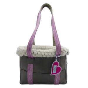 Sac de Voyage Teckel CHIOT  Cœur Fuchsia