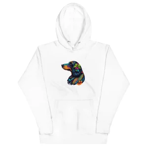 Sweat Teckel  Fleurs