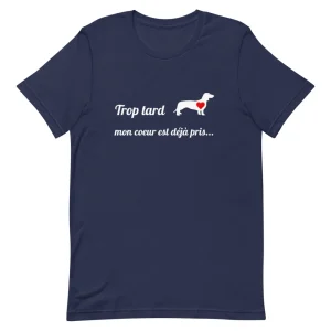 T-Shirt Teckel  Coeur Unisexe